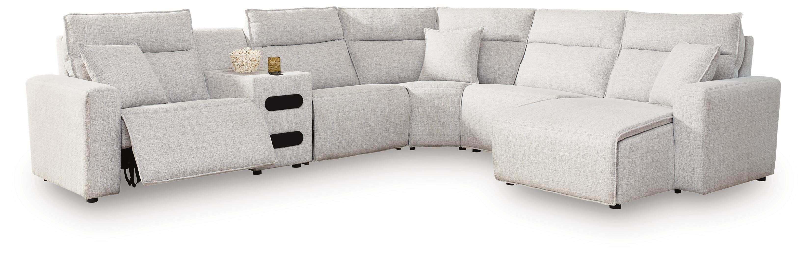 Modmax II Reclining Sectional with Chaise and Audio Console