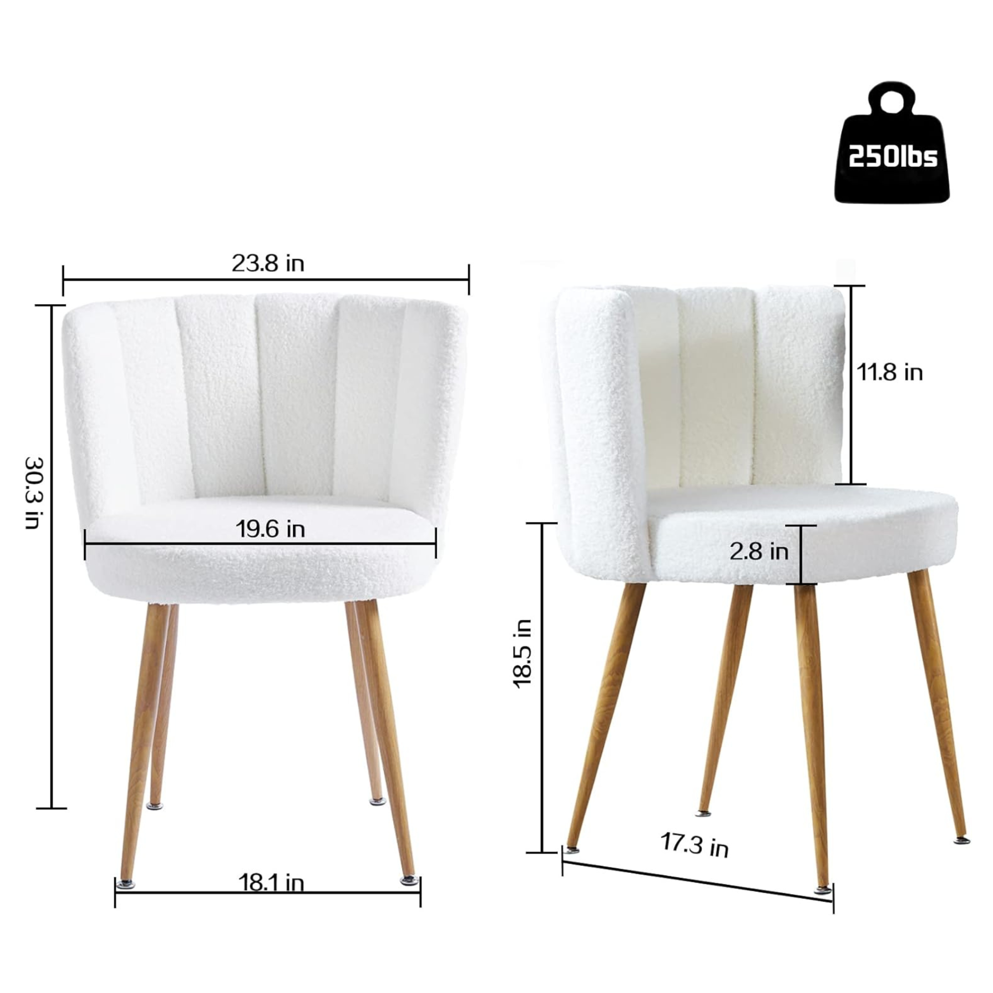 Oval MDF Tabletop Dining Set