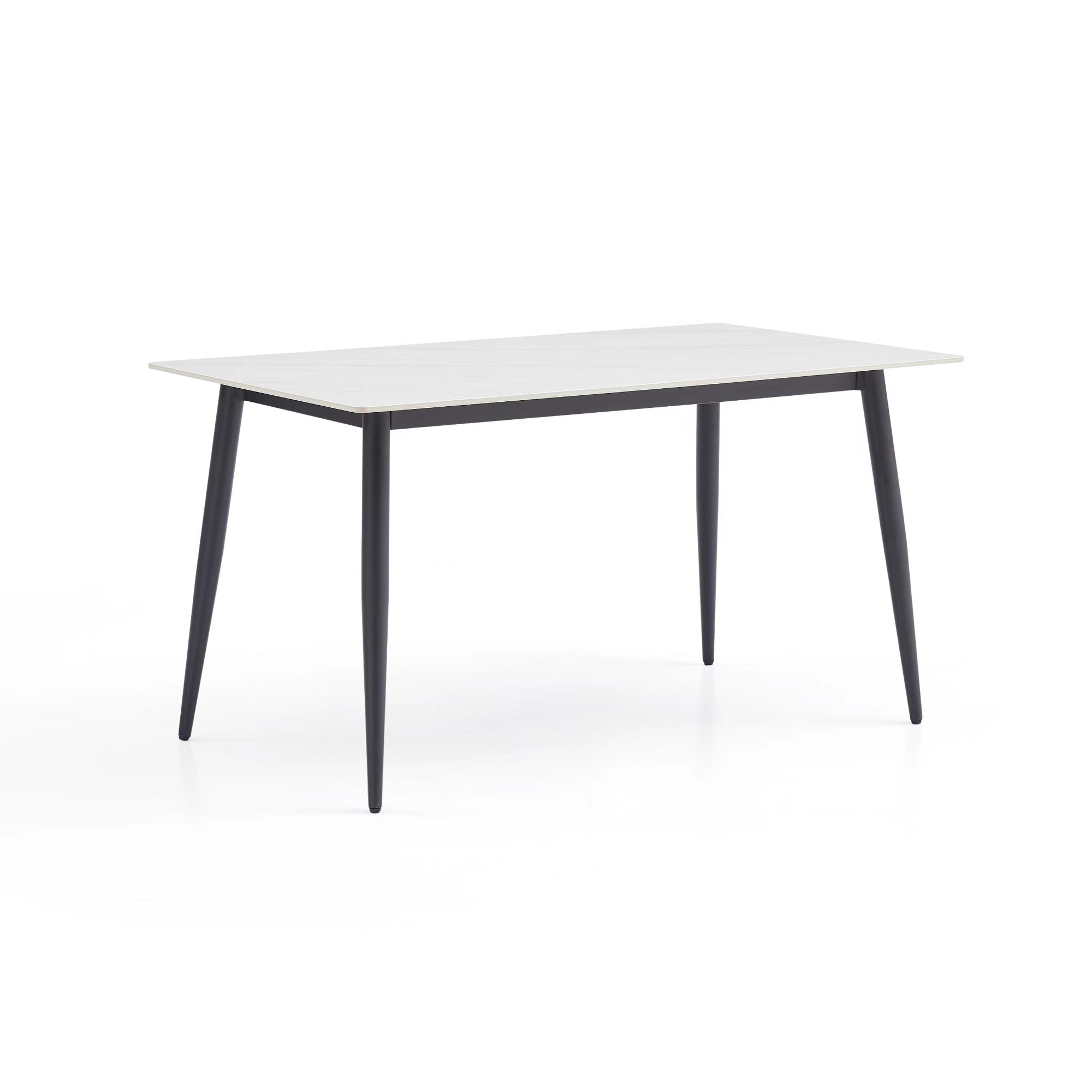Black Stainless Steel Base Dining table (B0002-140)