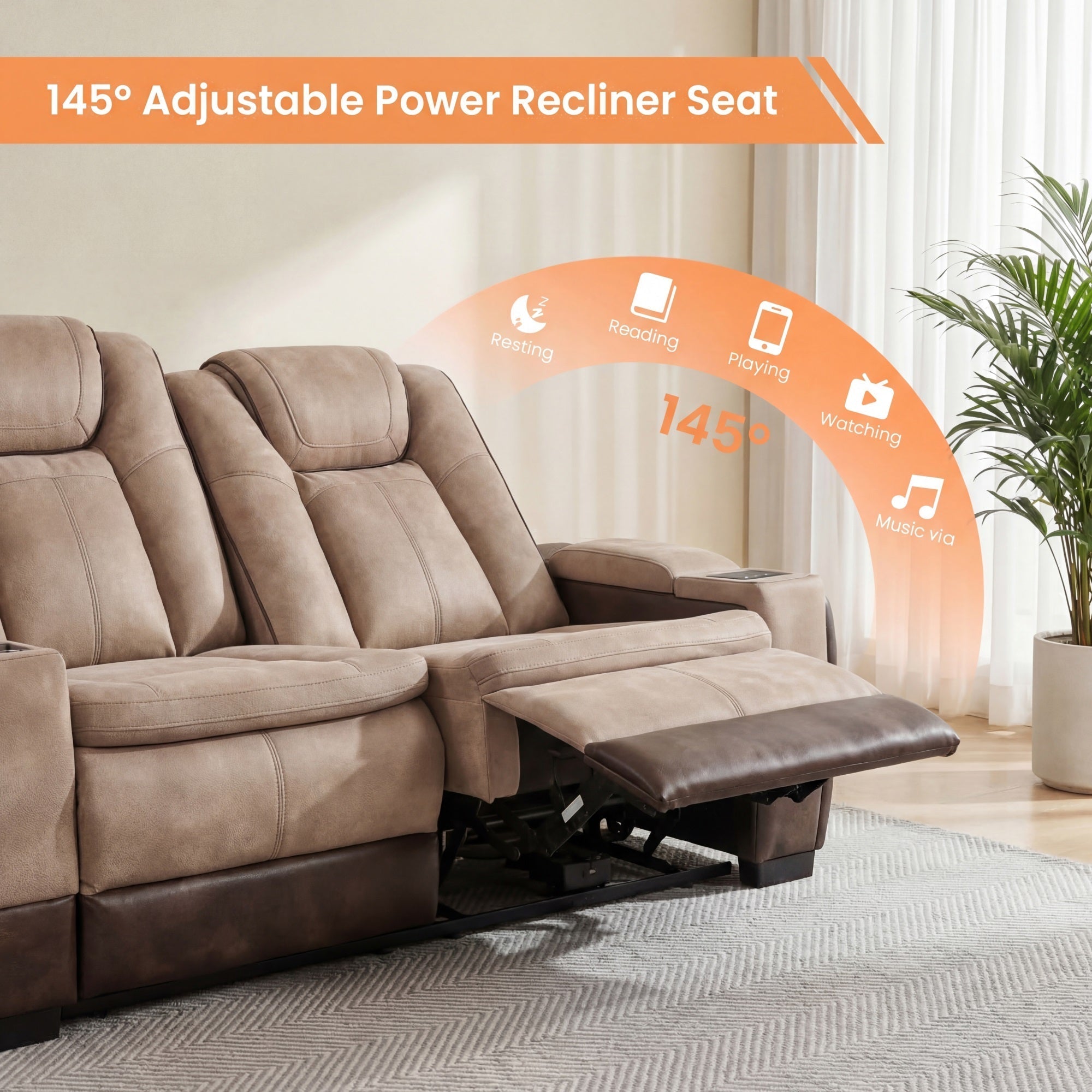 Charlie Brown Power Recliner Chair