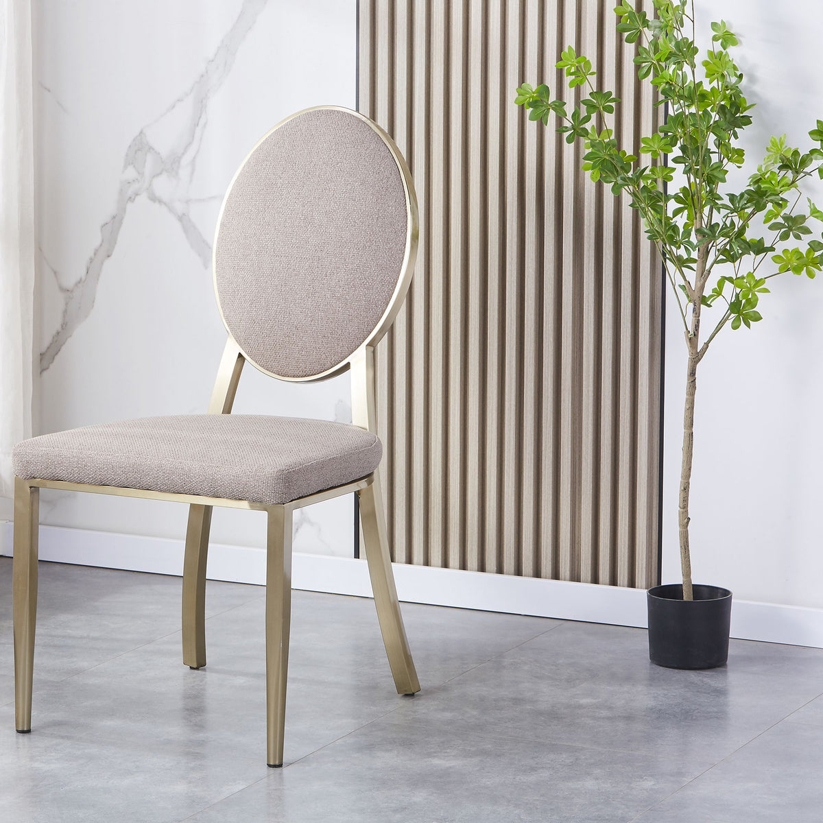 Slab Dining Chair  (2PCS/CTN)