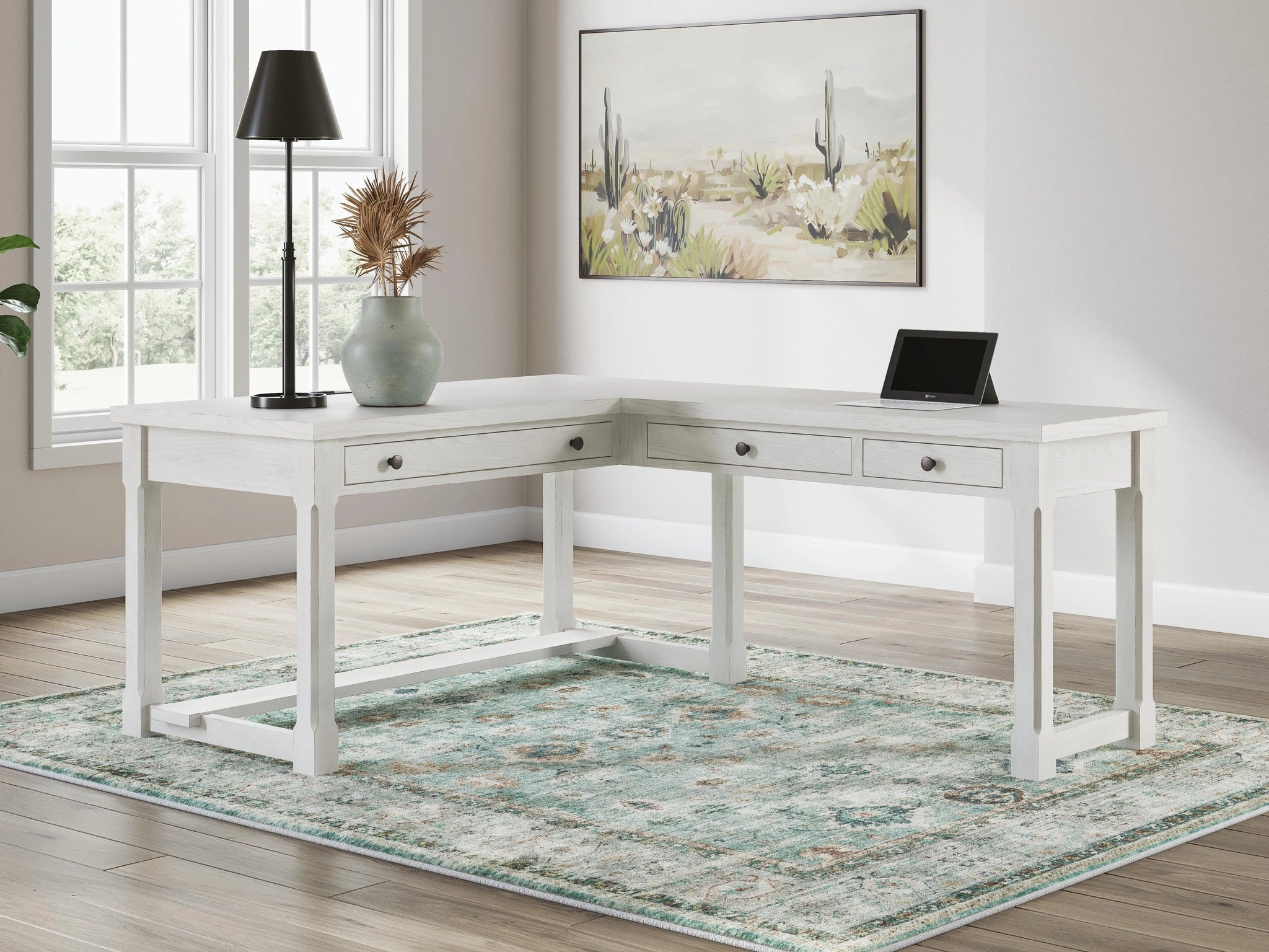 Robbinsdale L-Shaped Home Office Desk