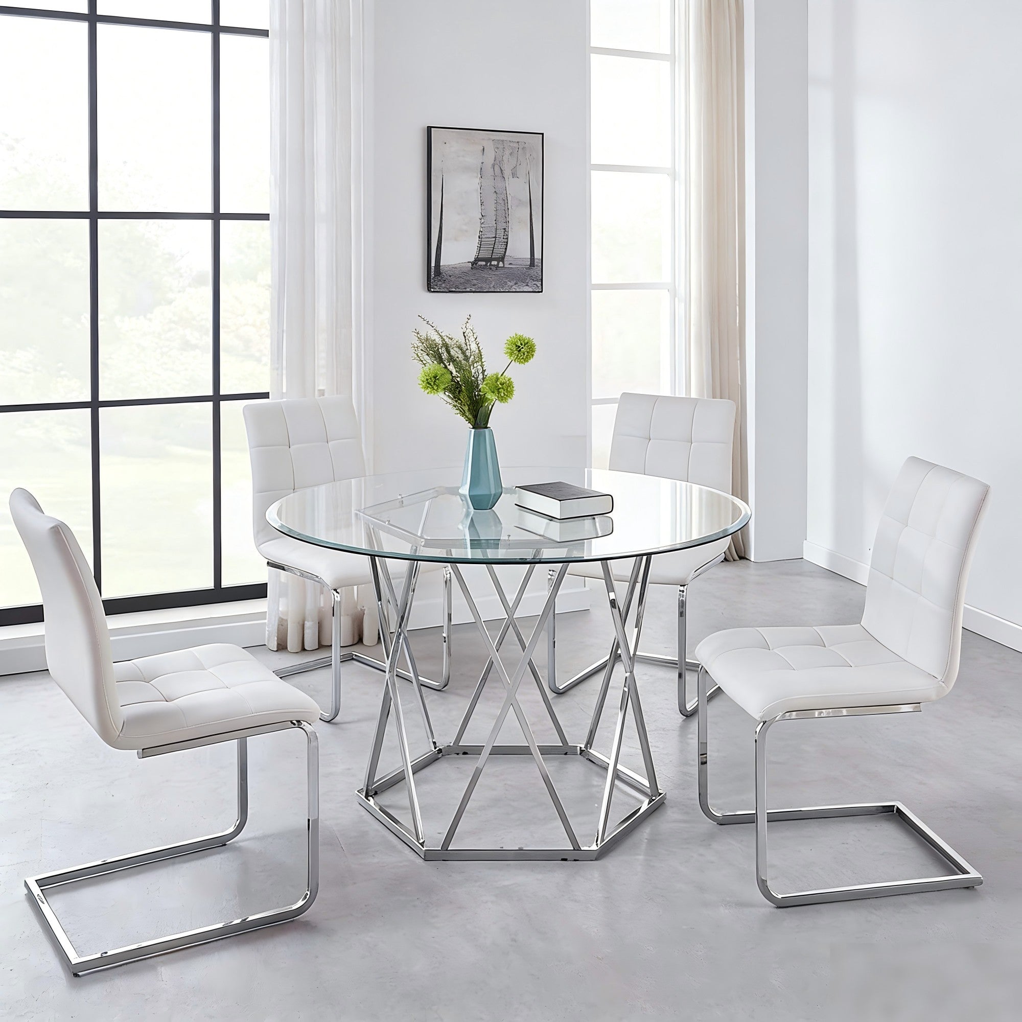 C-frame Design Side Chair