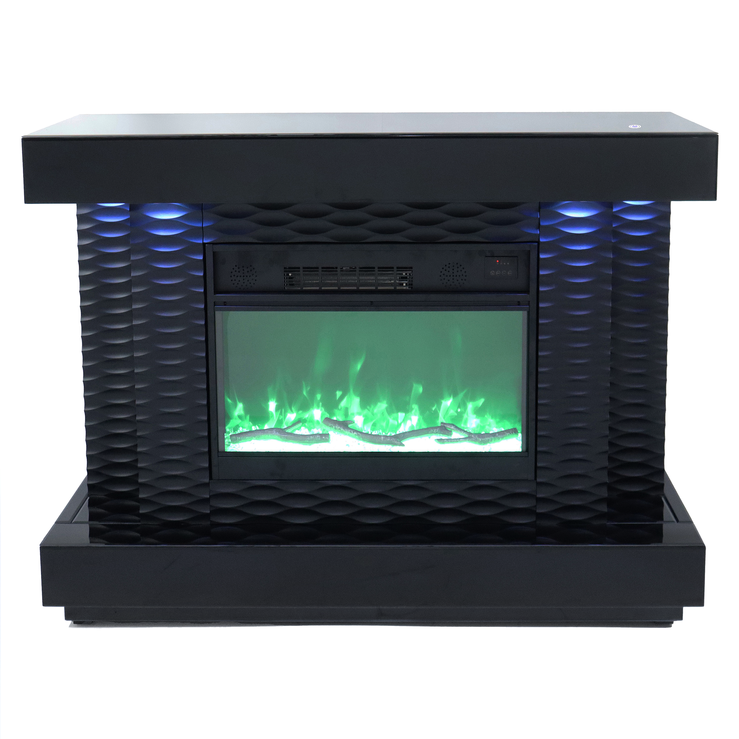 Fully Assembled 55" Multi-Flame Colors TV Stand with Fireplace