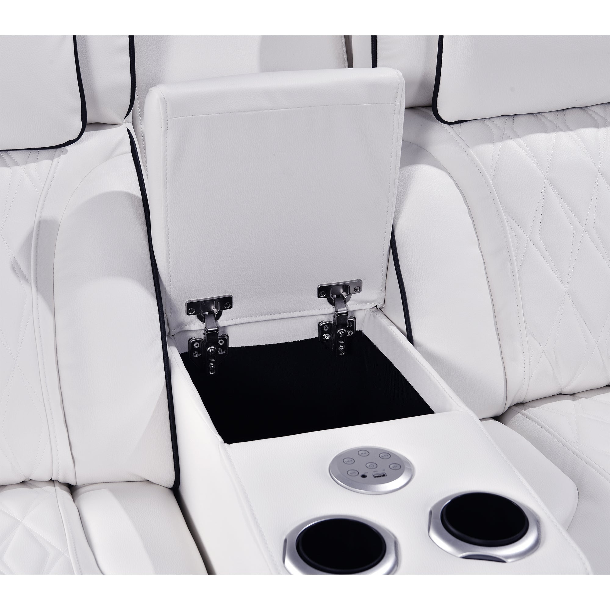 Jessie Luxury White Power Recliner Sofa Set