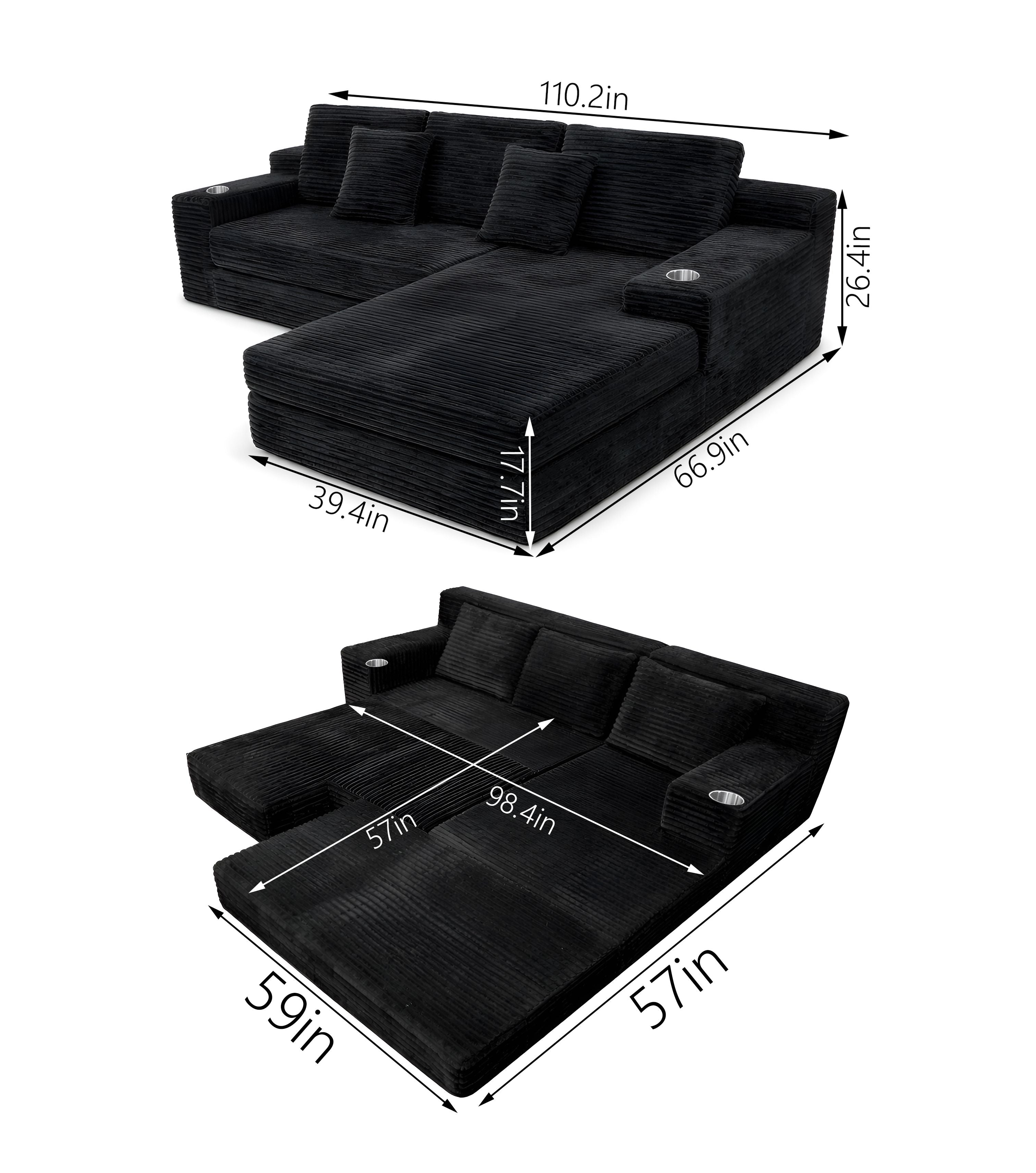 CLOUDLAY Sectional Sofa