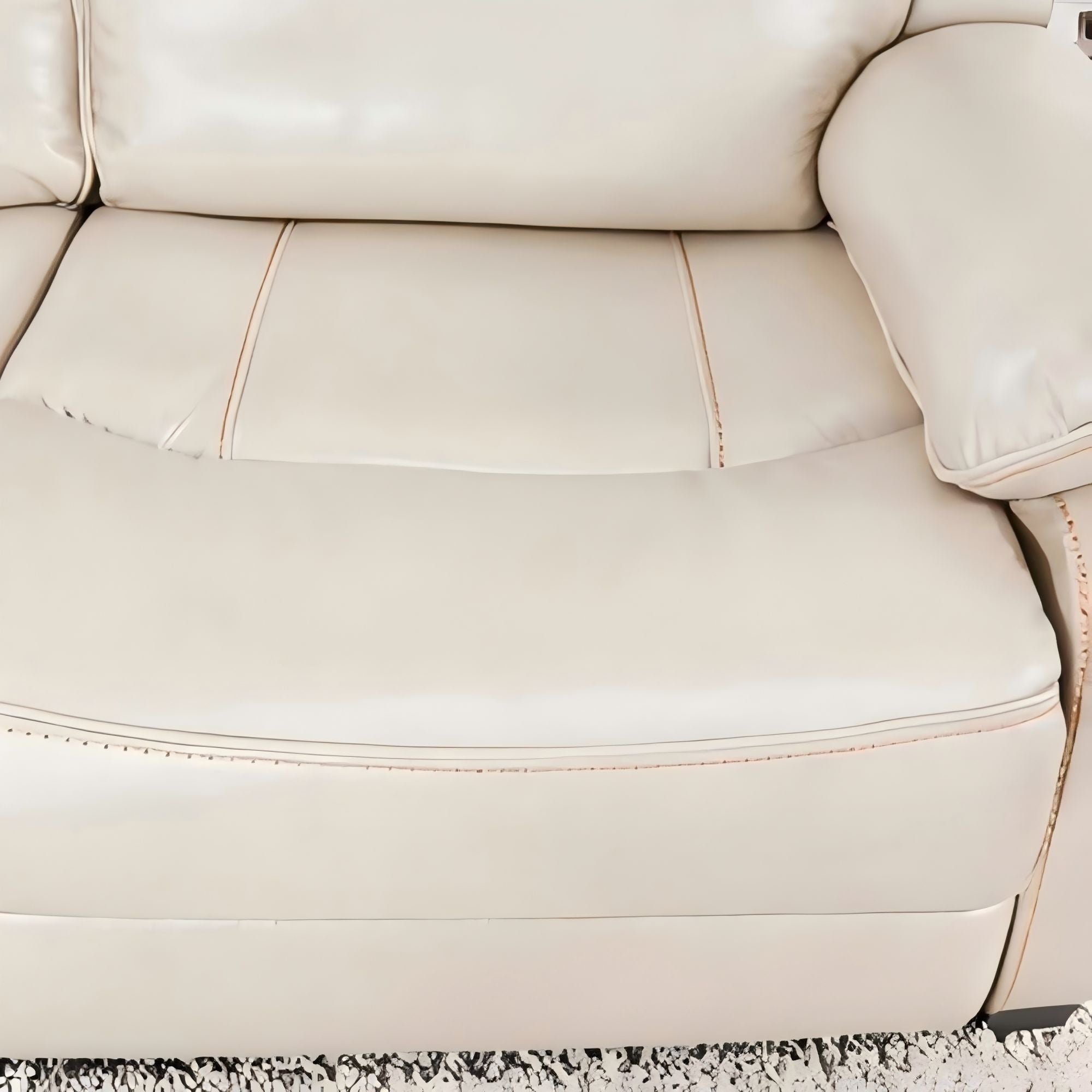 Dawn Cozy Ivory Power Reclining Sofa Set, Electric Recliner & 2-Seater Couch for Living Room