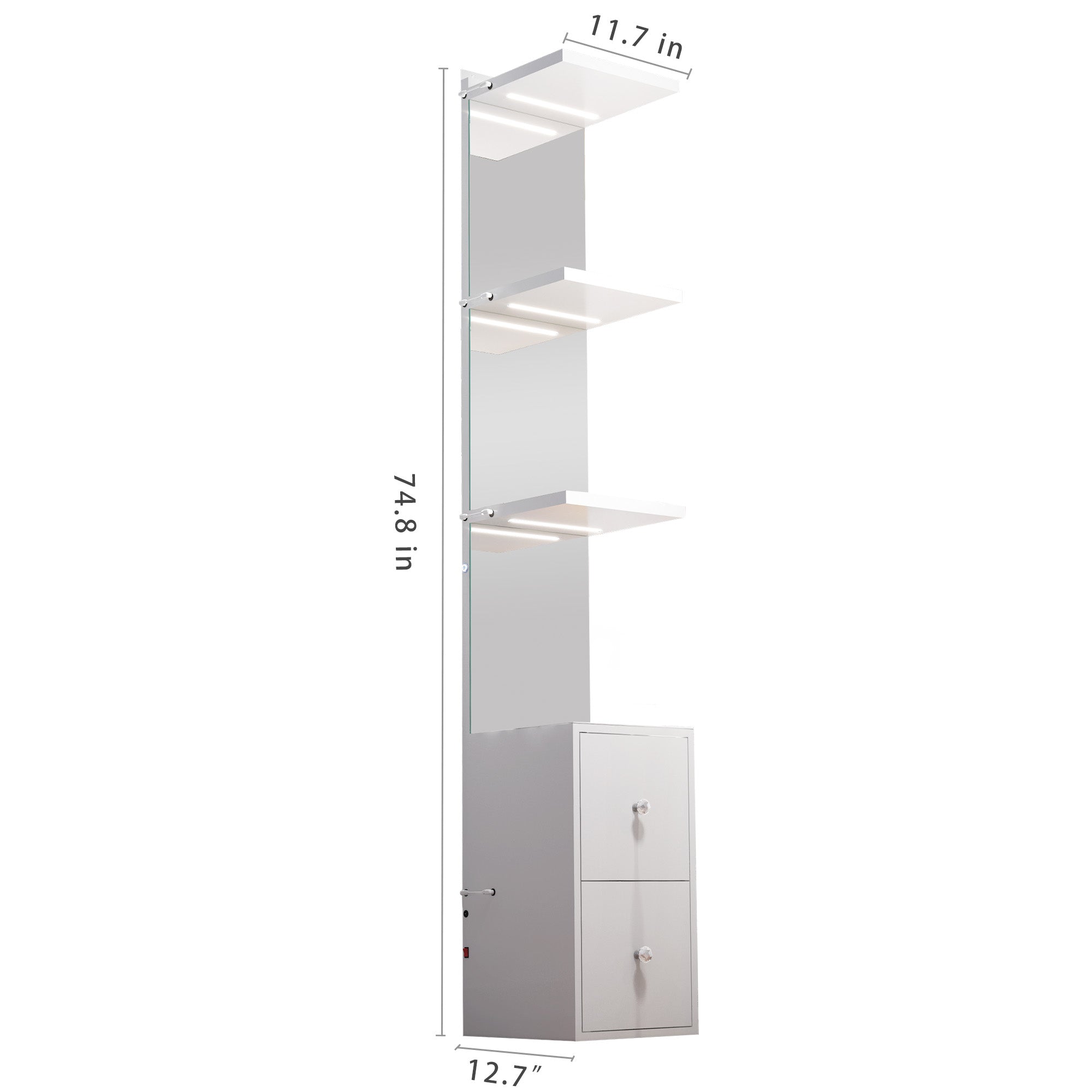 VANITII New Fashion Celina Pro Bookself – A Stylish Upgrade with Mirror Functionality