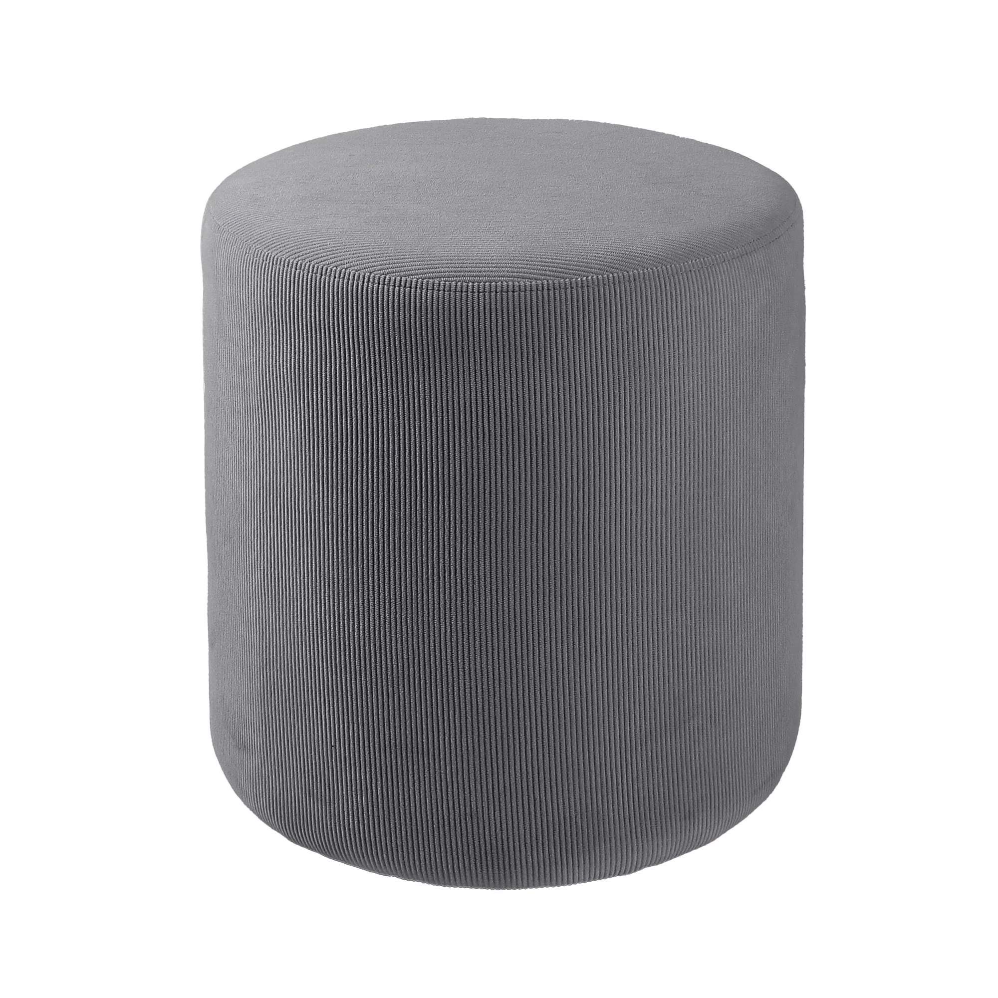 Vanity Chair Corduroy Stool-Grey