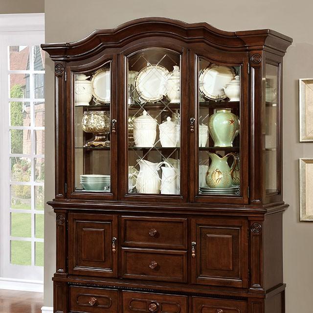 Alpena Brown Cherry Hutch & Buffet