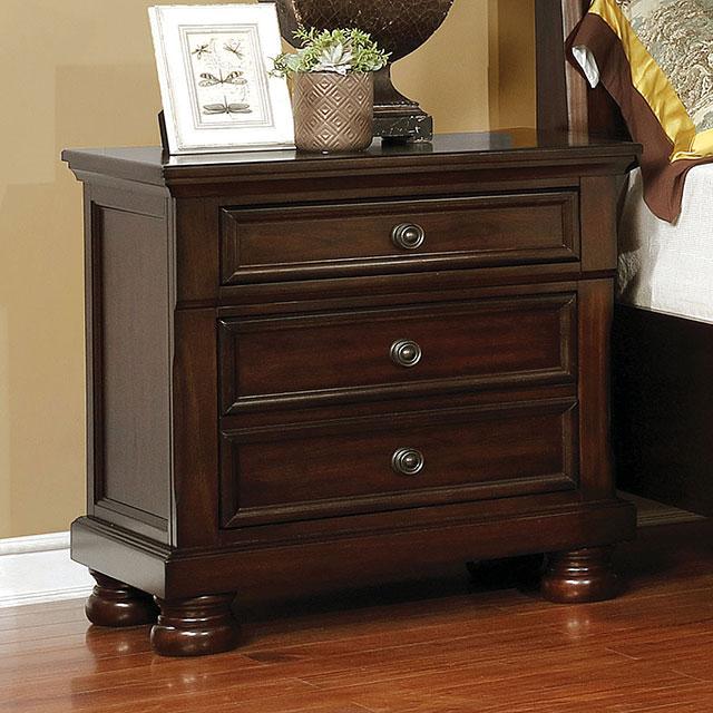 Castor Brown Cherry Night Stand