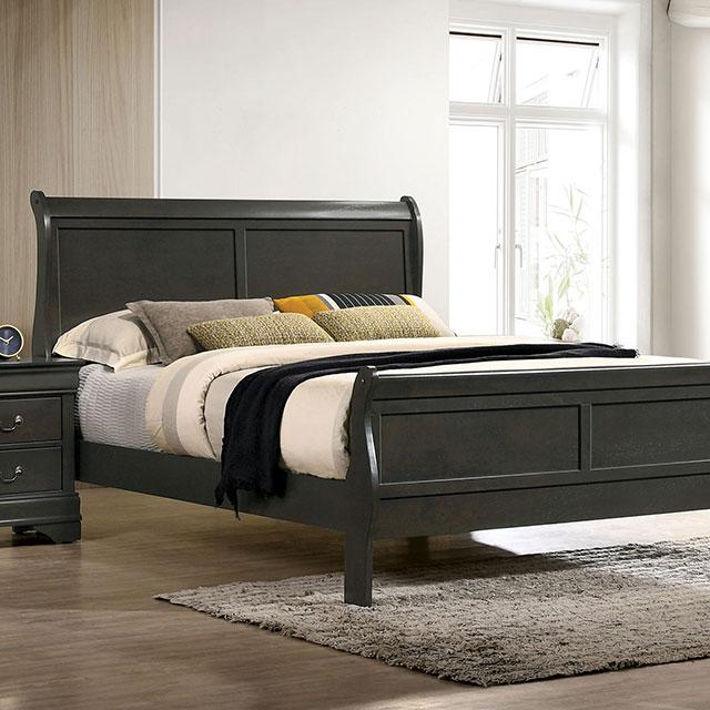 LOUIS PHILIPPE Full Bed, Gray