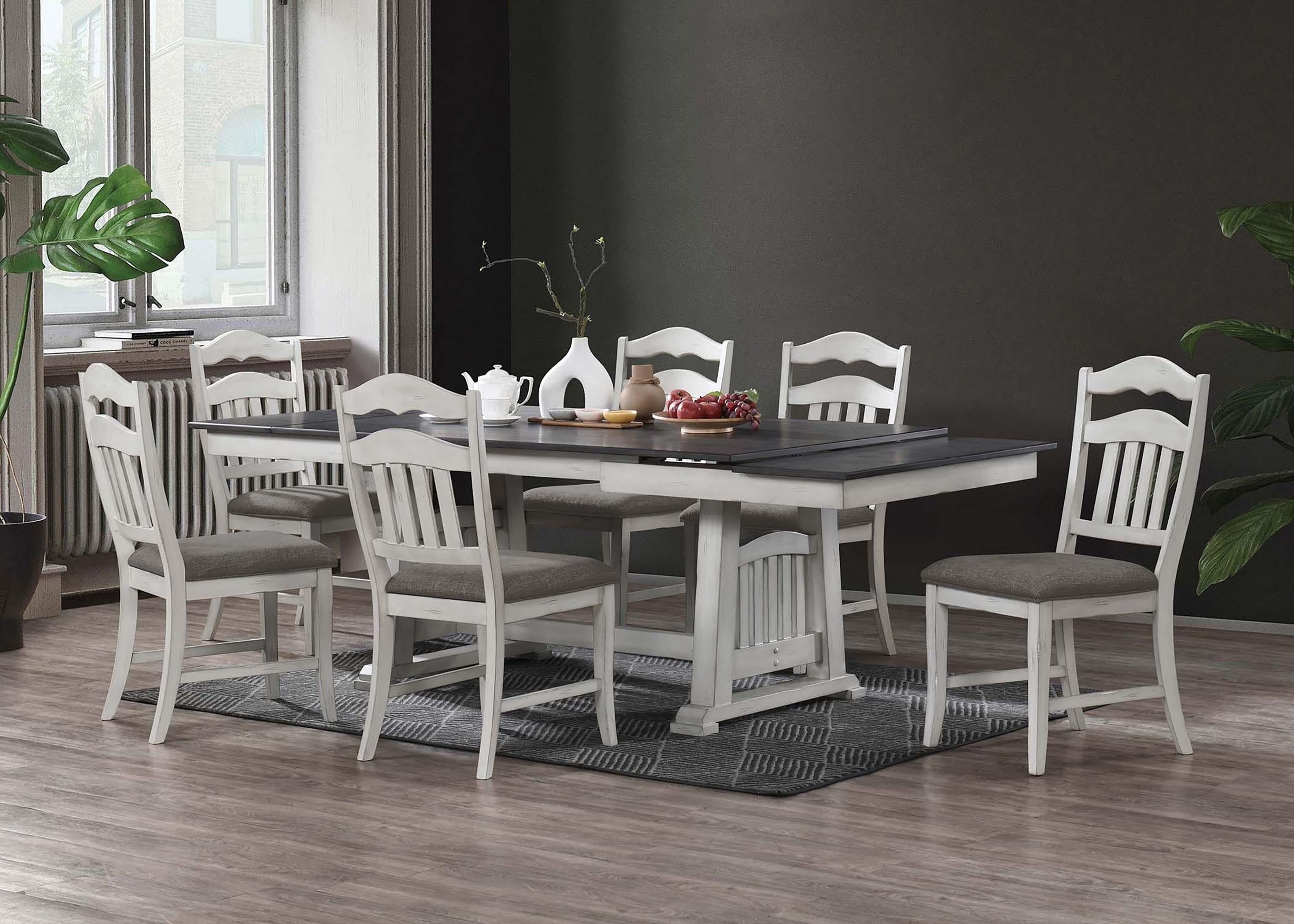 Serkou Dining Table in Antique White