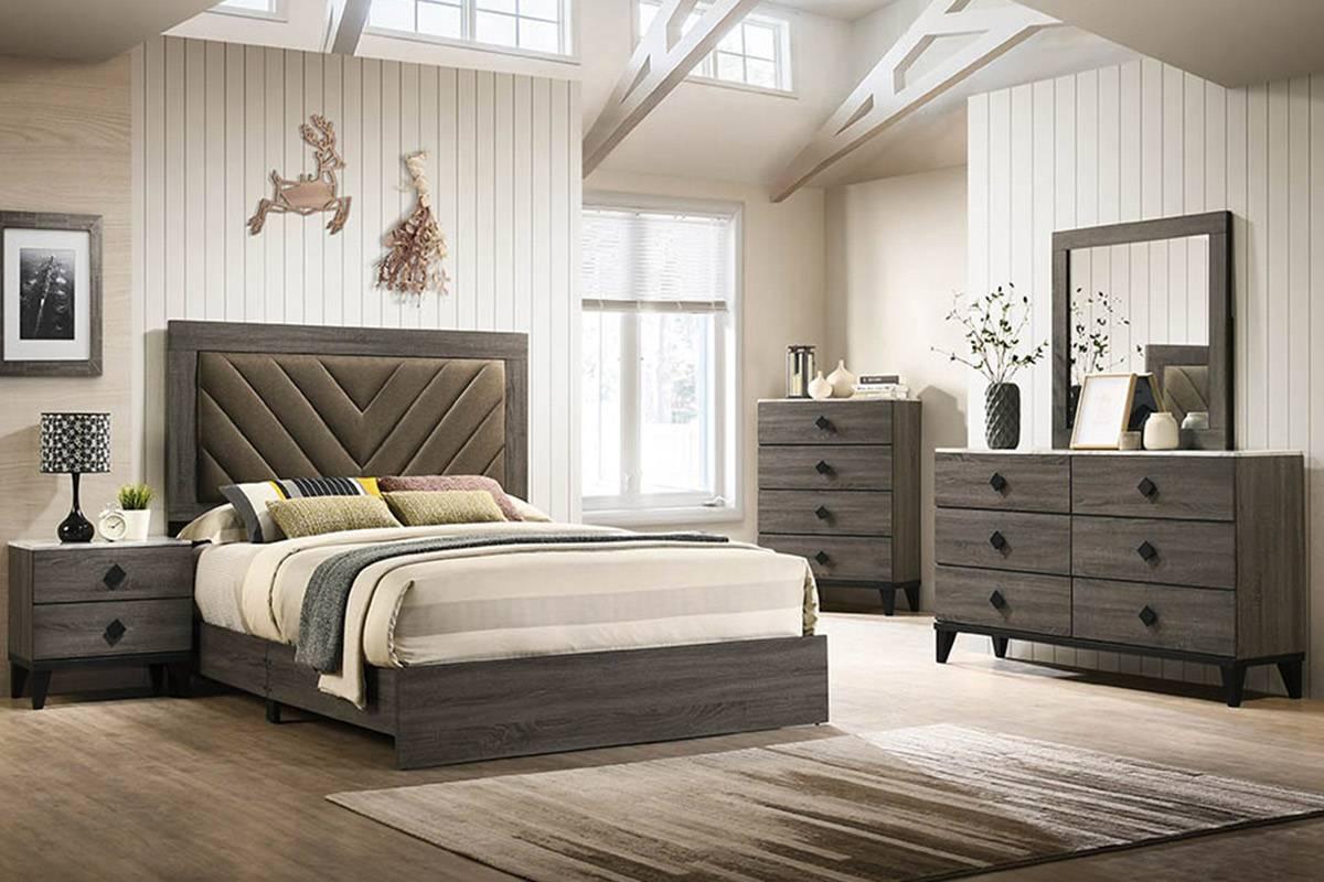 Liihfd King Bed in Foil Grey