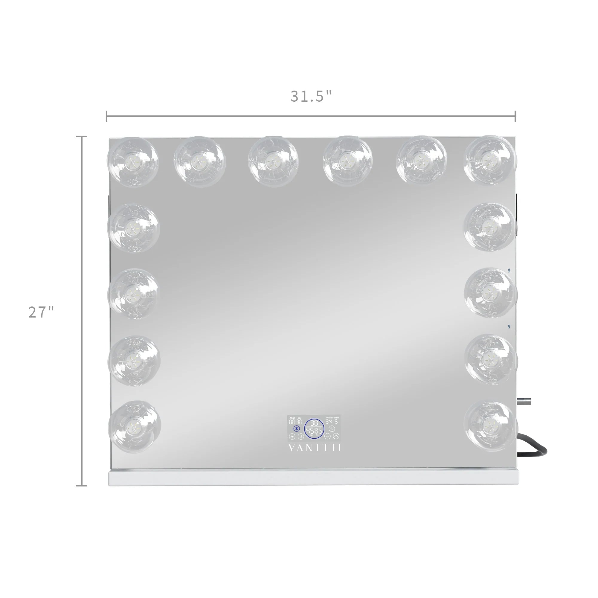 VANITII Marilyn Hollywood Vanity Mirror Pro Max- Tabletop or Wall Mount Vanity Mirror with 14 G95FLM Bulbs