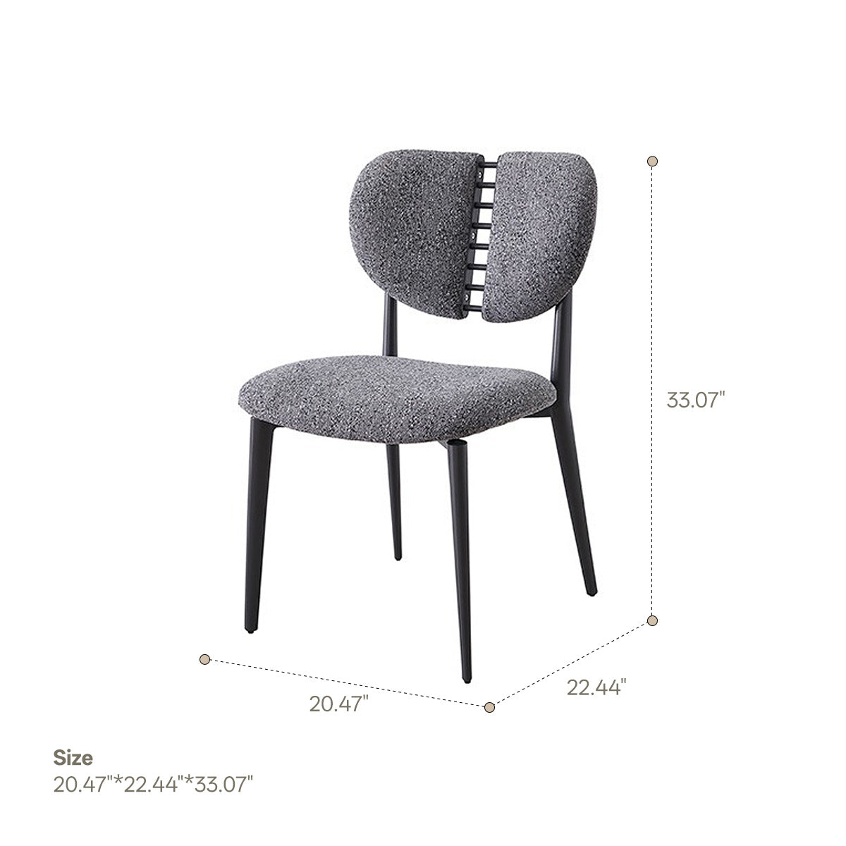 Velvet dining chair