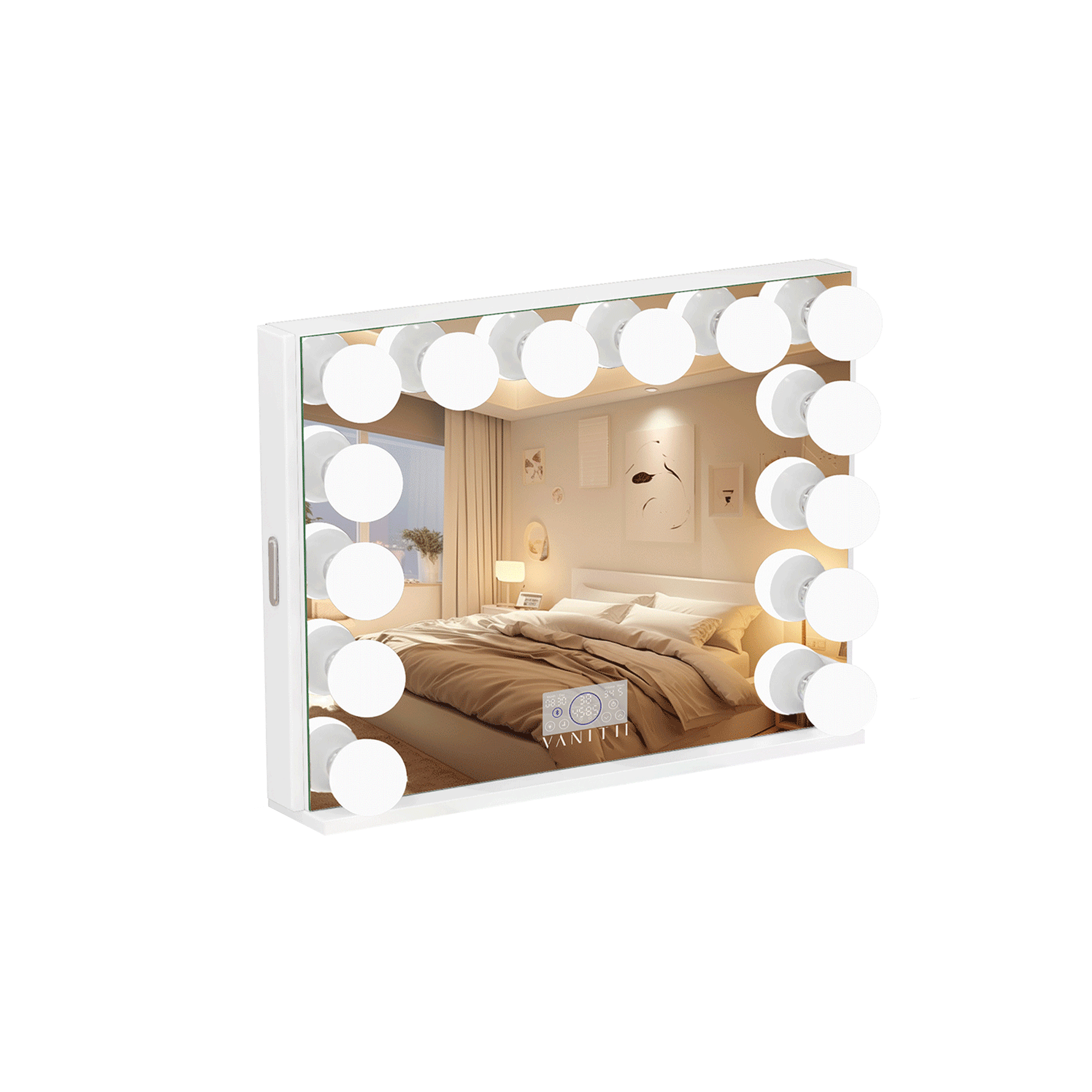 VANITII Mini Diana 6 Storage Drawers Vanity Desk Set -Mirror with Jewelry Organizer