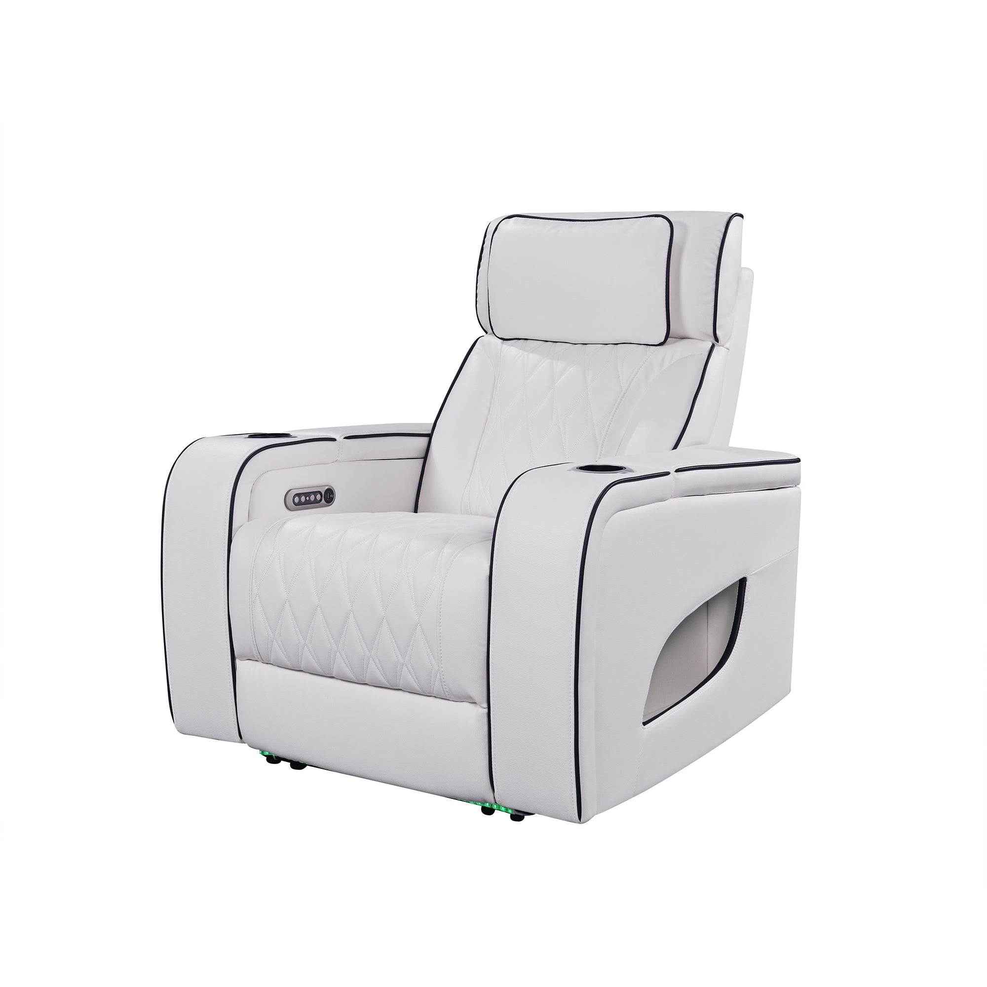 Jessie Luxury White Power Recliner Sofa Set