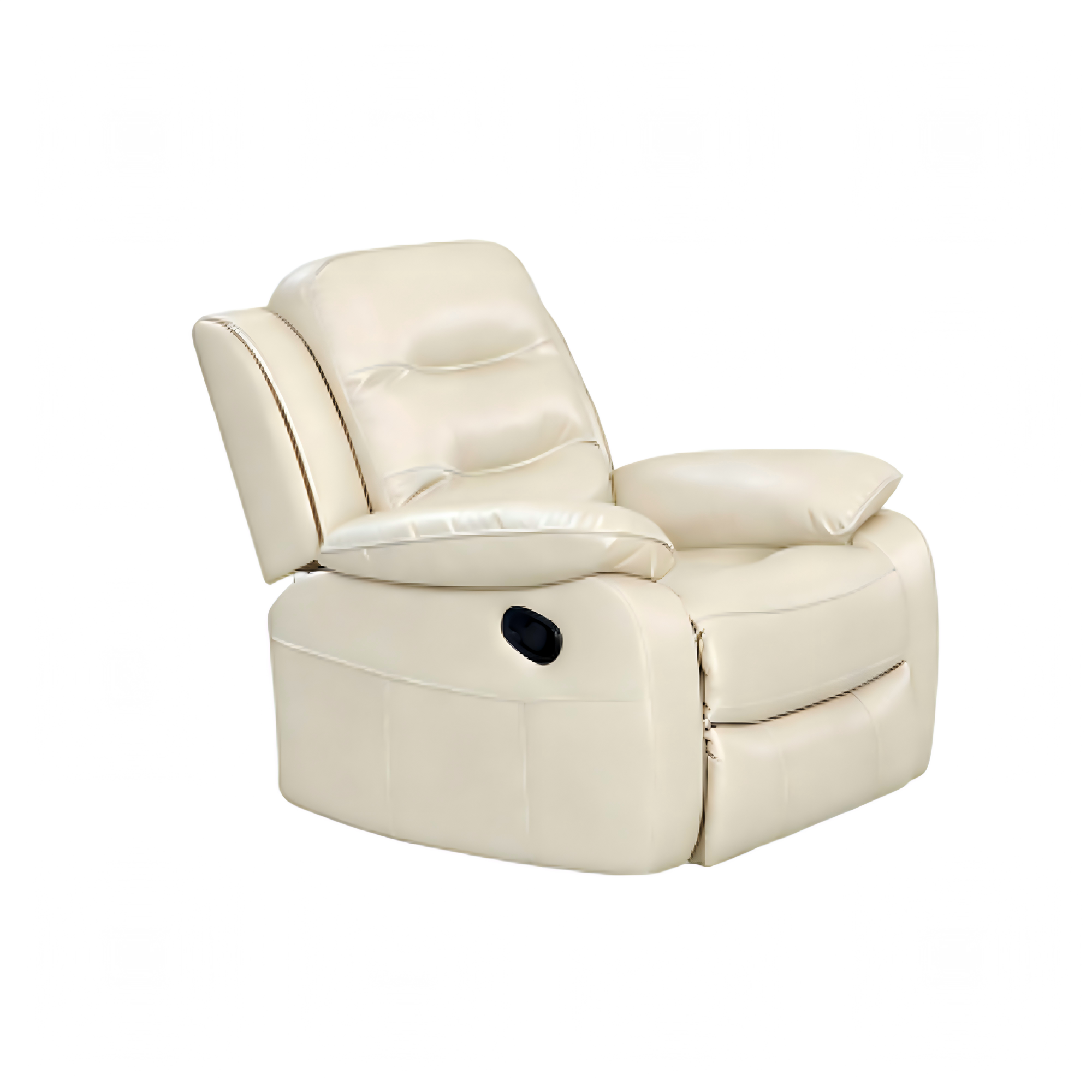 Dawn Cozy Ivory Power Reclining Sofa Set, Electric Recliner & 1-Seater Couch for Living Room