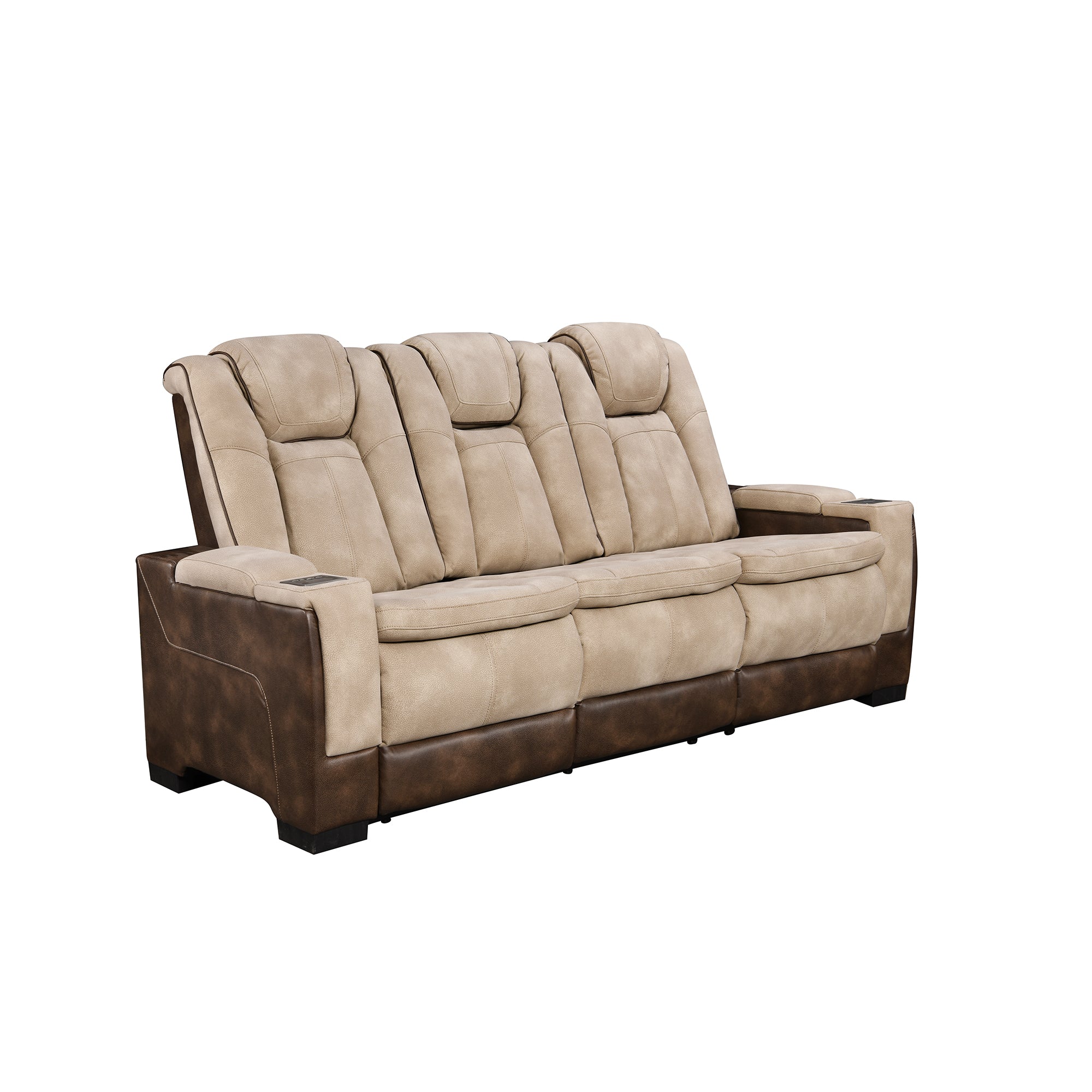 Charlie Modern Brown Power Recliner Sofa for Living Room or Home Theater