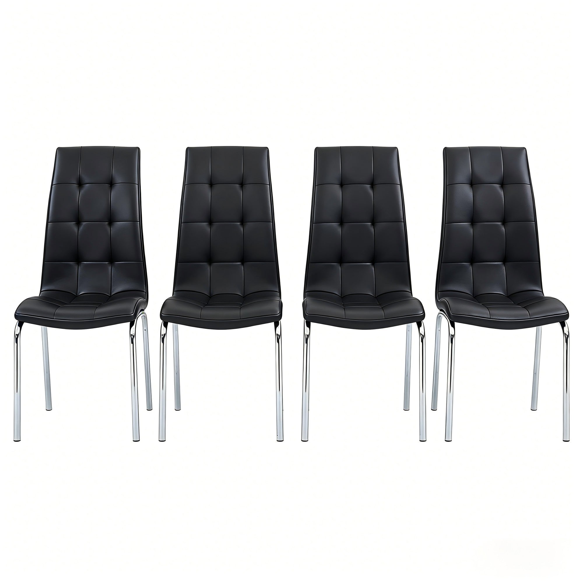 Modern Minimalist Metal-Leg Dining Chair / Home Armchair