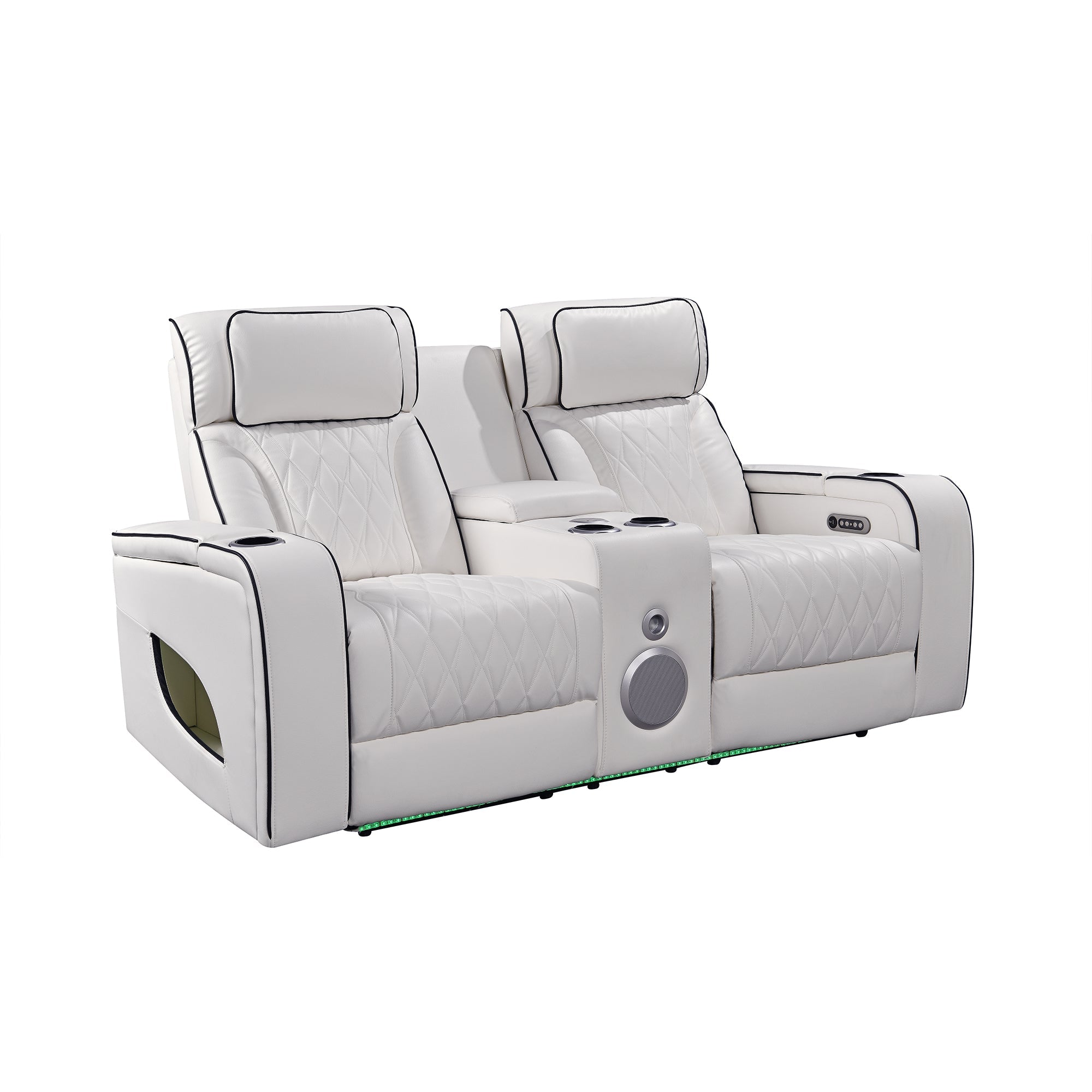 Jessie Luxury White Power Recliner Sofa Set