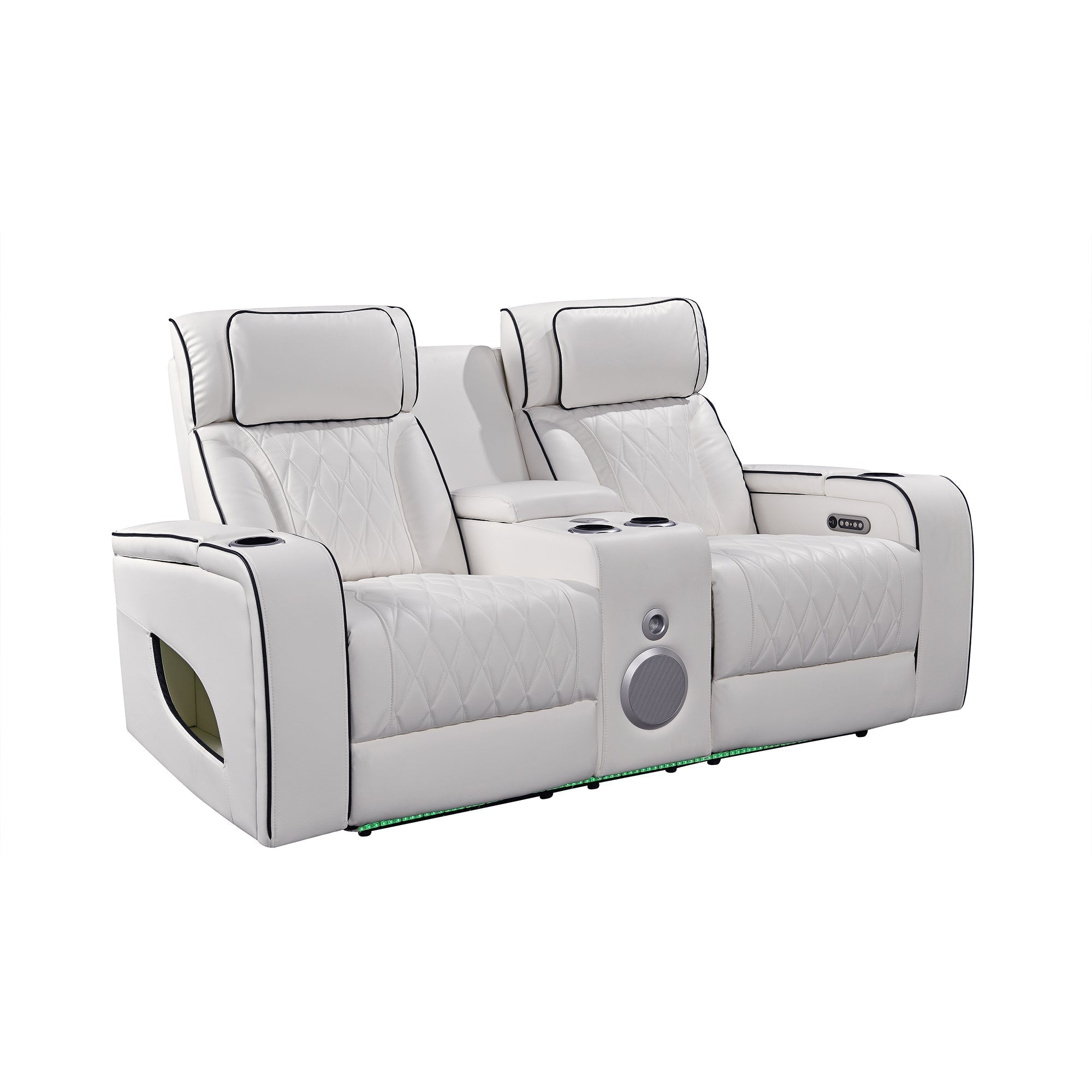 Jessie White Power Recliner 3-seater Sofa