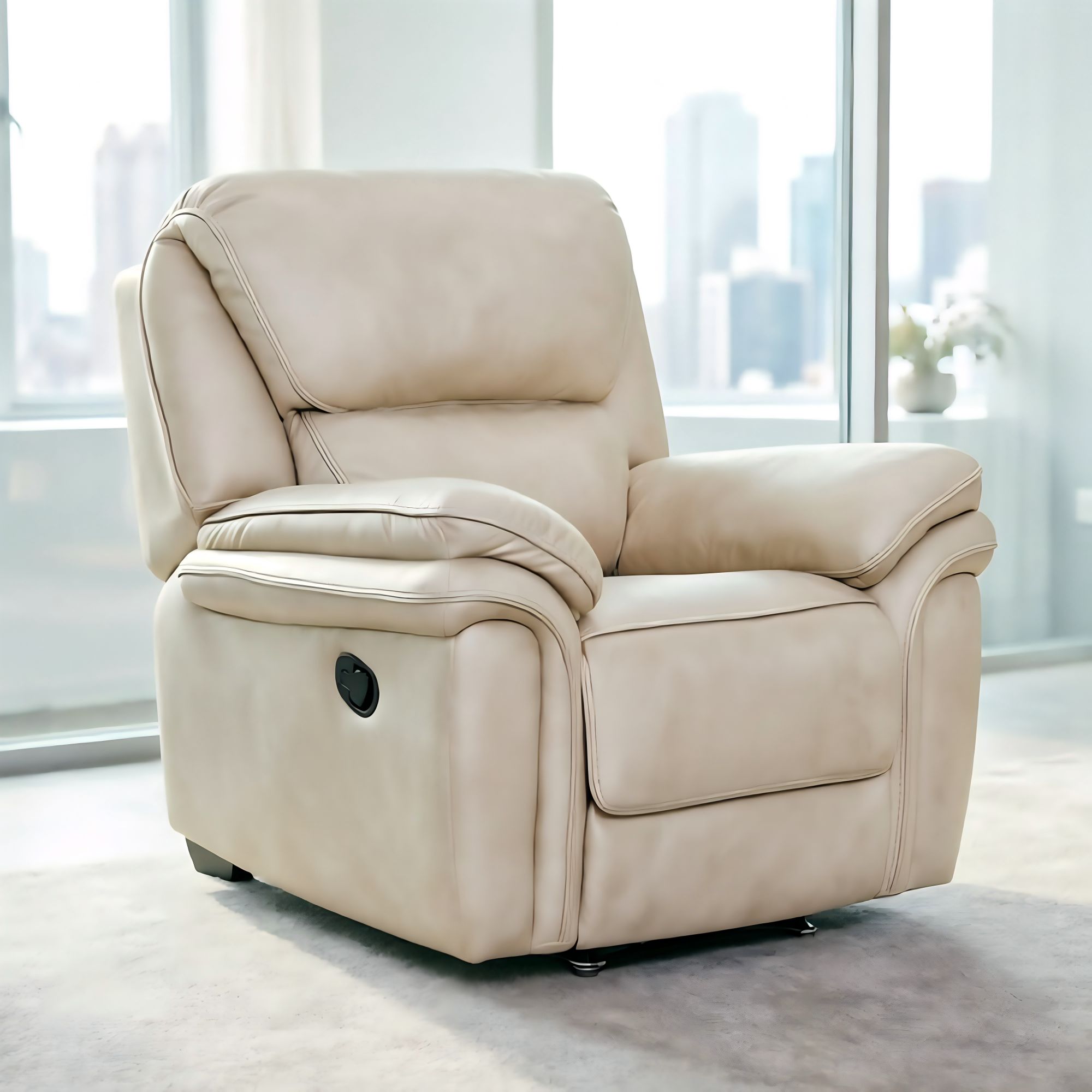 Melt Padded Backrest Faux Leather Recliner 1PP