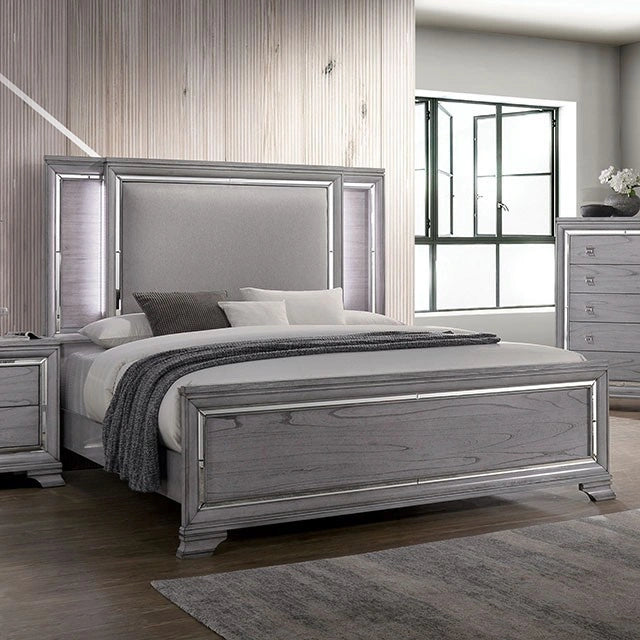 Alanis Light Gray Cal.King Bed