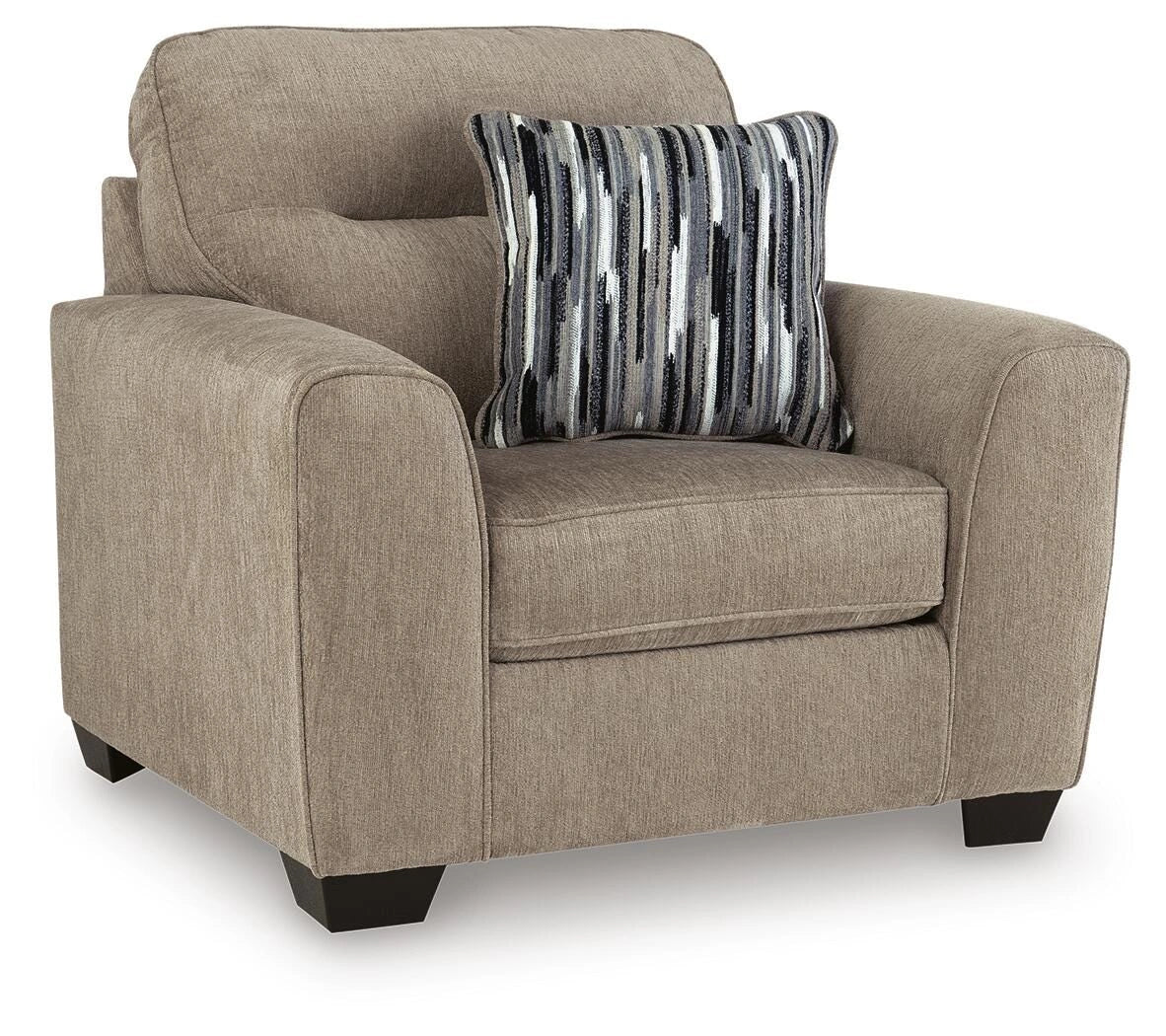 Olten Living Room Set - Mocha 2-Piece: Oversized Chair/Oversized Accent Ottoman