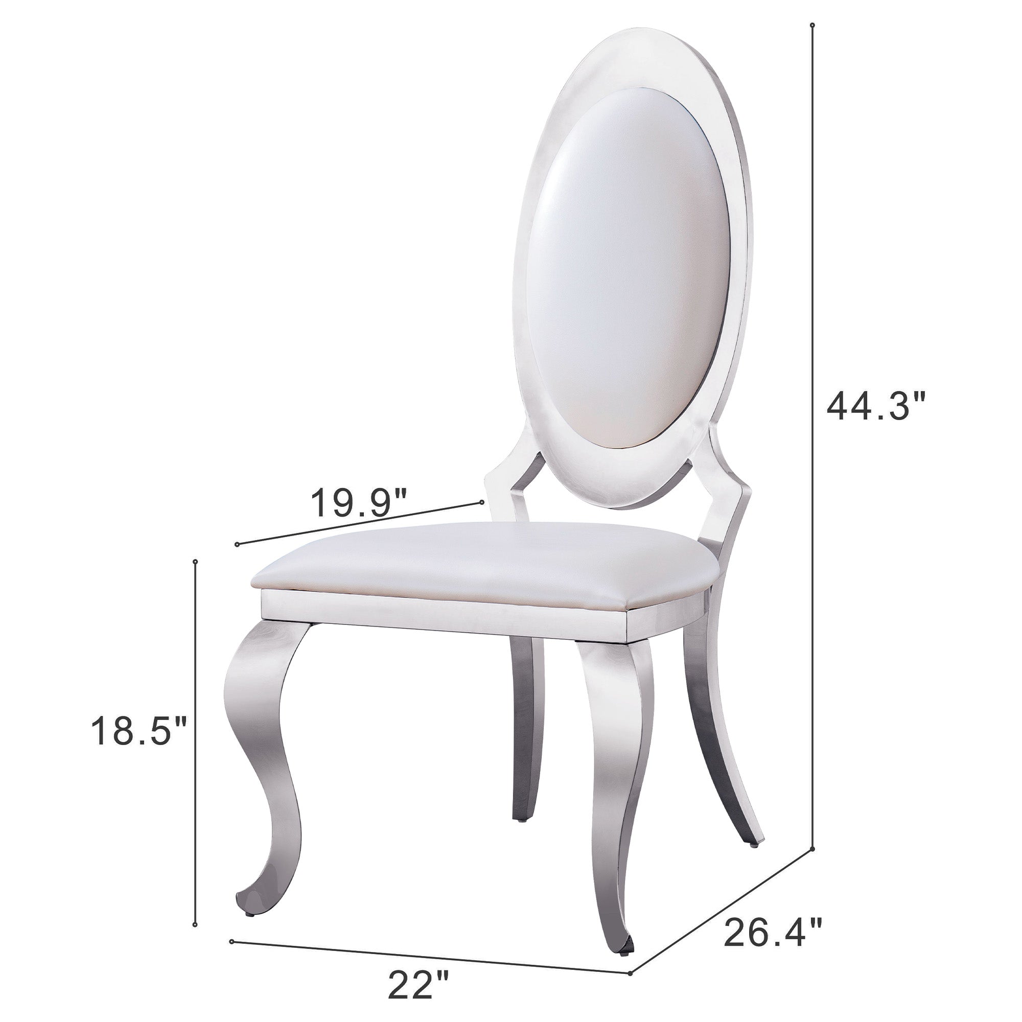 Stainless Steel chairs  (includes two chairs)